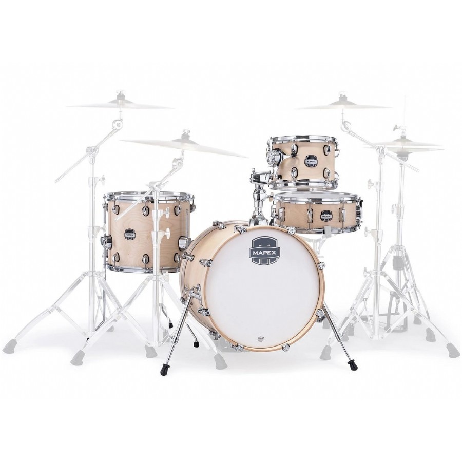 Mapex MM486S Mars Maple 4-Piece Bop Shell Pack Natural Satin (NW) Akustik Davul Seti