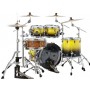 Mapex SR504X Saturn Fusion 4-Piece Shell Pack Satin Black (FB) Akustik Davul Seti