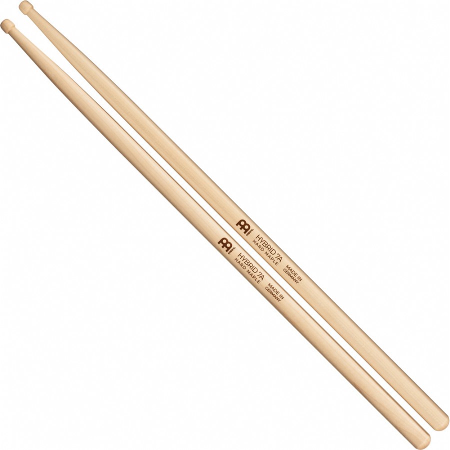 Meinl SB134 Hybrid 7A Wood Tip Drumstick - Hard Maple Baget