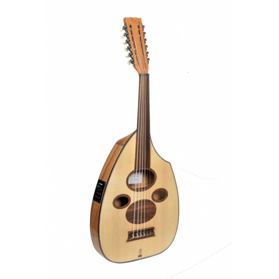 Saz AF1CG-EQ Arap Flat Elektro Ud Kestane Gitar Burgulu