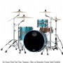 Mapex SE426XH Saturn Evolution Hybrid Organic Rock 3-Piece Shell Pack Azure Burst Lacquer (PT) Akustik Davul Seti