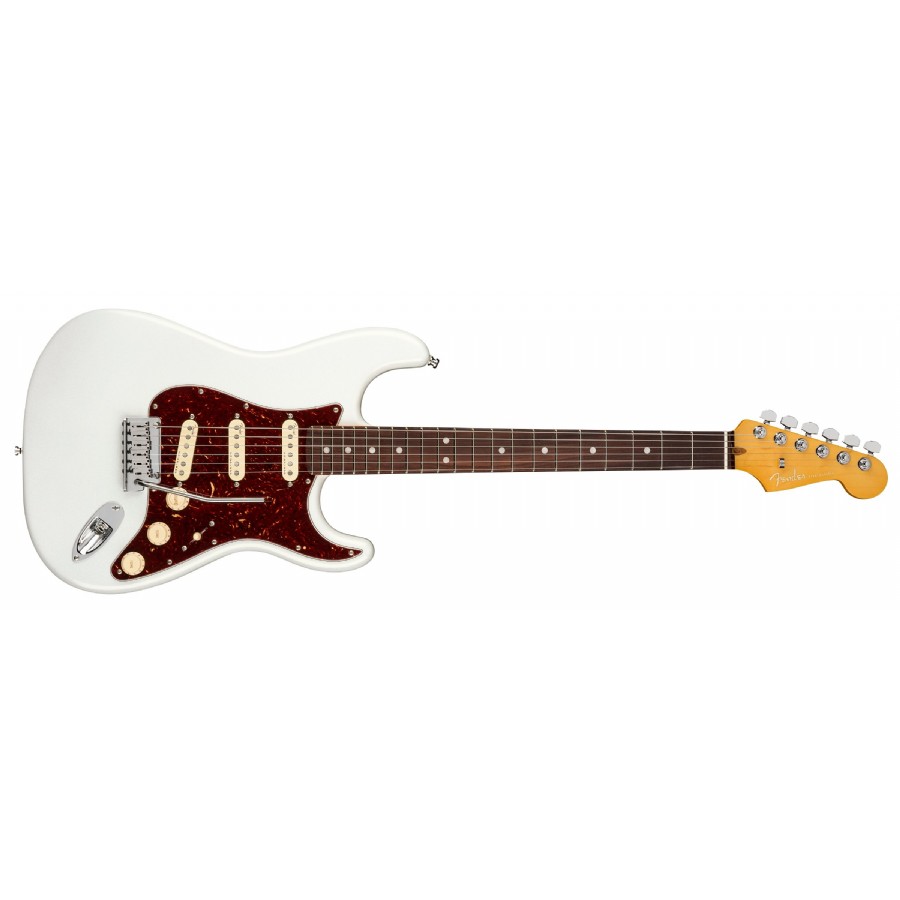 Fender American Ultra Stratocaster Arctic Pearl - Rosewood Elektro Gitar