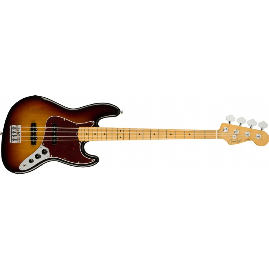 Fender American Professional II Jazz Bass 3-Color Sunburst - Maple Bas Gitar