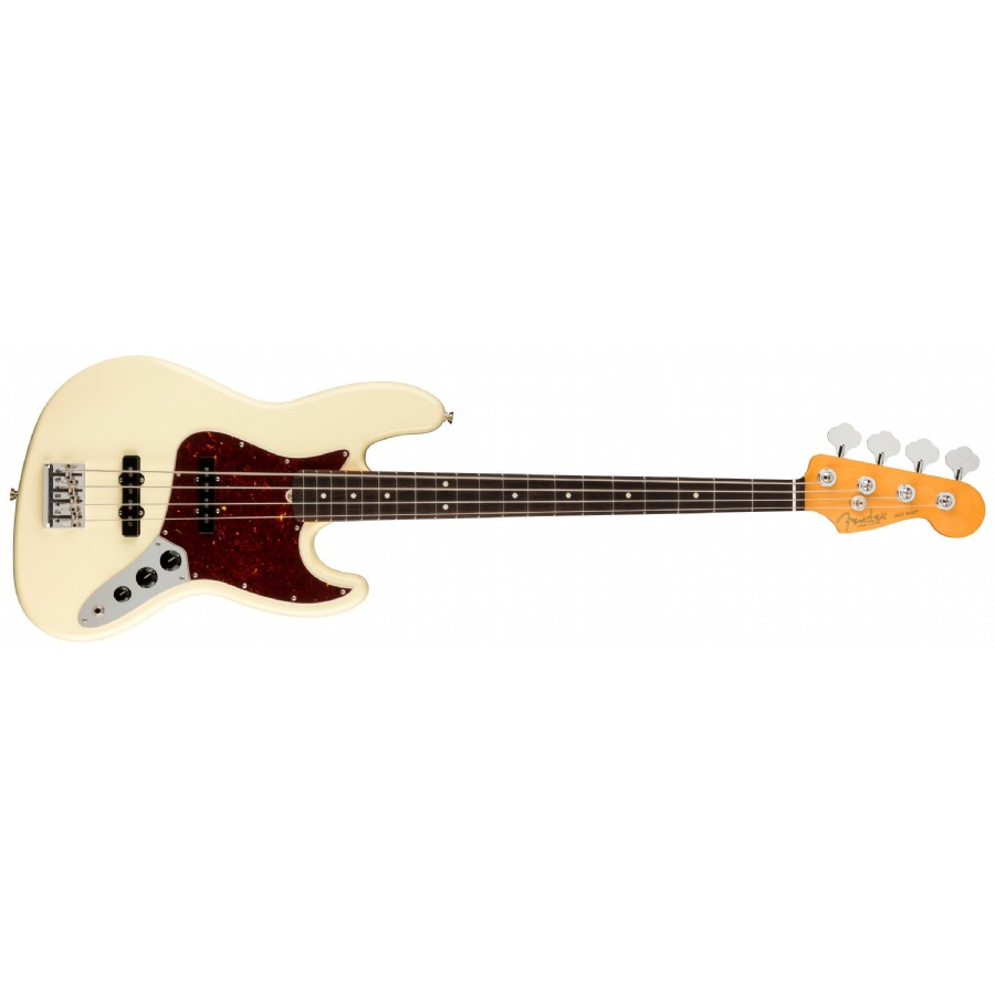 Fender American Professional II Jazz Bass Olympic White - Rosewood Bas Gitar