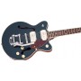 Gretsch G2655T-P90 Streamliner Center Block Jr. Double-Cut P90 with Bigsby Two-Tone Midnight Sapphire and Vintage Mahogany Stain Elektro Gitar
