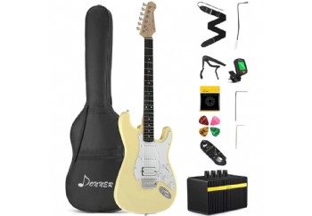 Donner DST-100 Pack Ivory White - Elektro Gitar Seti