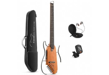 Donner HUSH-I Mute Guitar Kit for Travel Silent Practice Maun (Mahogany) - Silent Gitar