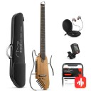 Donner HUSH-I Mute Guitar Kit for Travel Silent Practice Akçaağaç (Maple)