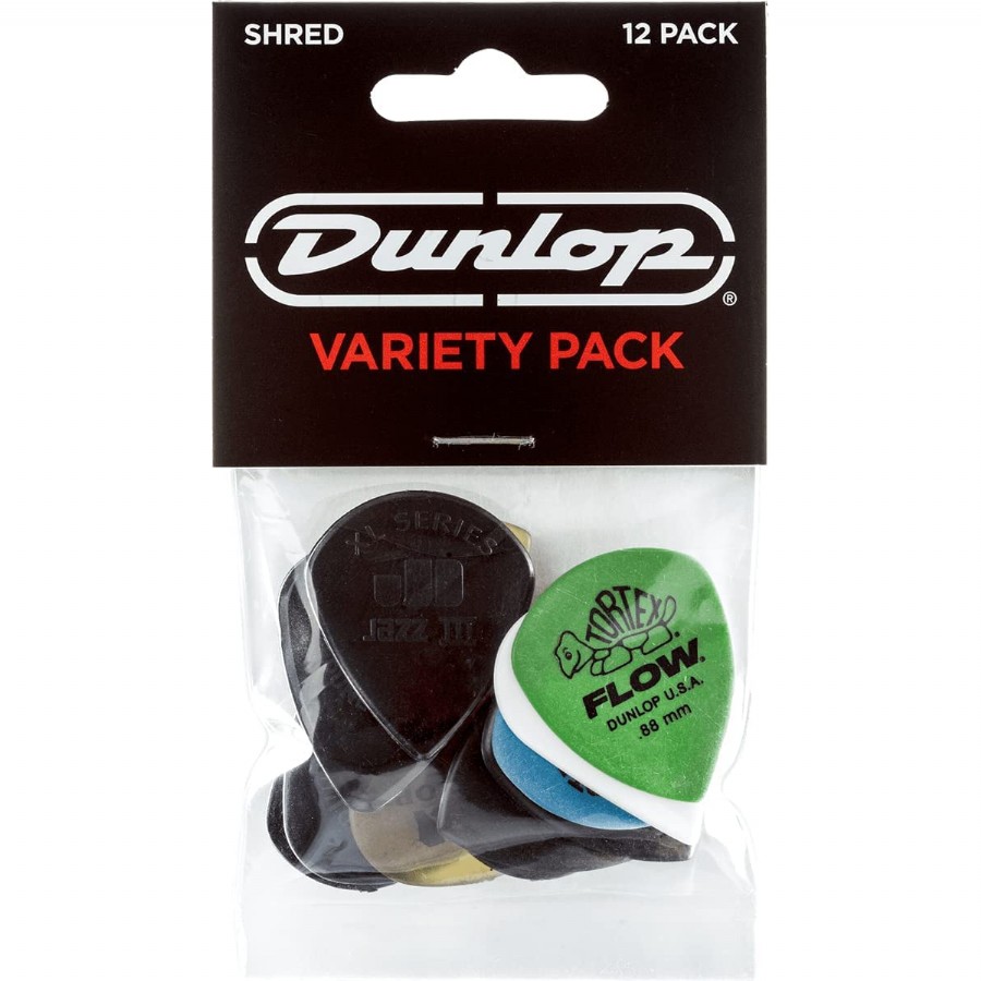 Jim Dunlop PVP118 Shred Pick Variety Pack 12li Pena