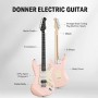 Donner Designer Series DST-200P Siyah Elektro Gitar