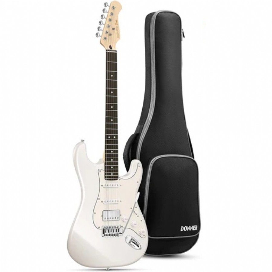 Donner DST-152 Full-Size ST White Elektro Gitar