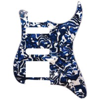 Dandrea HSS Strat Gitar Blue Swirl Pearl