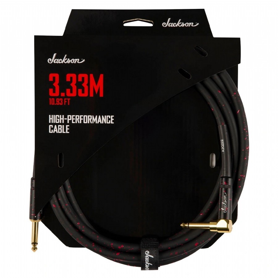 Jackson High Performance Cable Black and Red, (3.33 m) Enstrüman Kablosu