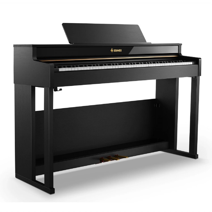 Donner DDP-400 88 Weighted Key Progressive Hammer Action Digital Piano Black Dijital Piyano