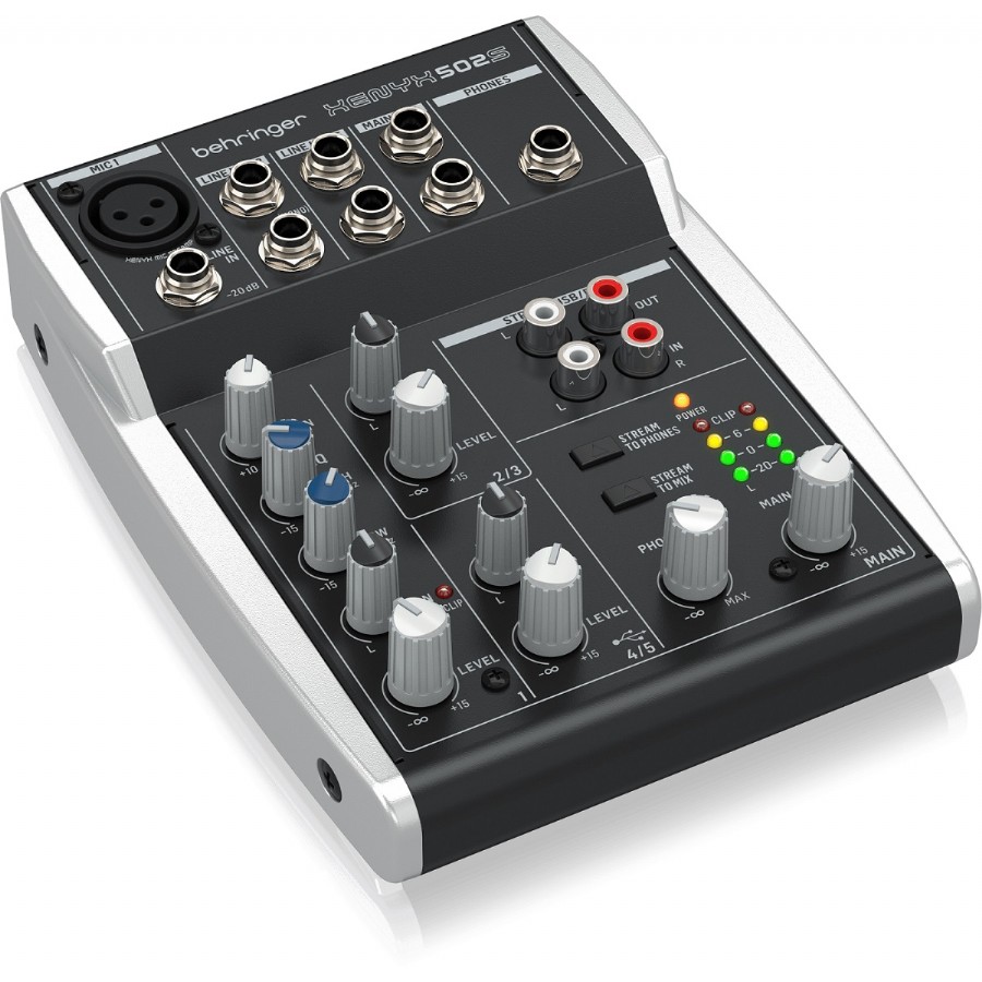 Behringer Xenyx 502S 5-channel Analog Streaming Mixer Mikser