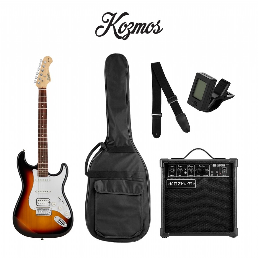 Kozmos KGP-STG10HSS 3TS - 3Tone Sunburst Elektro Gitar Seti