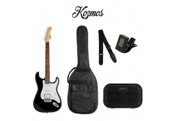 Kozmos KGP-STG20HSS UNIQUE-MINI 10W BK - Black - Elektro Gitar Seti
