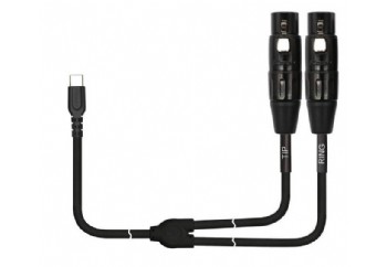 KIRLIN UY-C-3913-MBK - Type C - 2 x XLR F (TIP/RING) Kablo