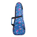 Wagon Case 04 Serisi Soprano Ukulele Çantası - Bloom Hibiskus Mavi