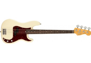 Fender American Professional II Precision Bass Olympic White - Rosewood - Bas Gitar