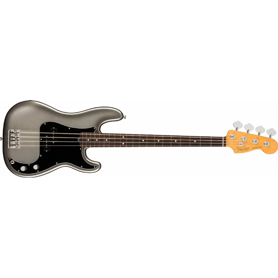 Fender American Professional II Precision Bass Mercury - Rosewood Bas Gitar