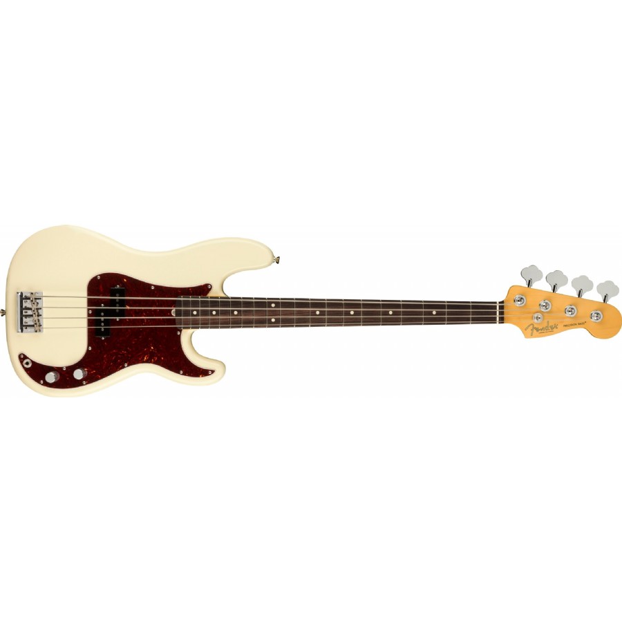 Fender American Professional II Precision Bass Olympic White - Rosewood Bas Gitar