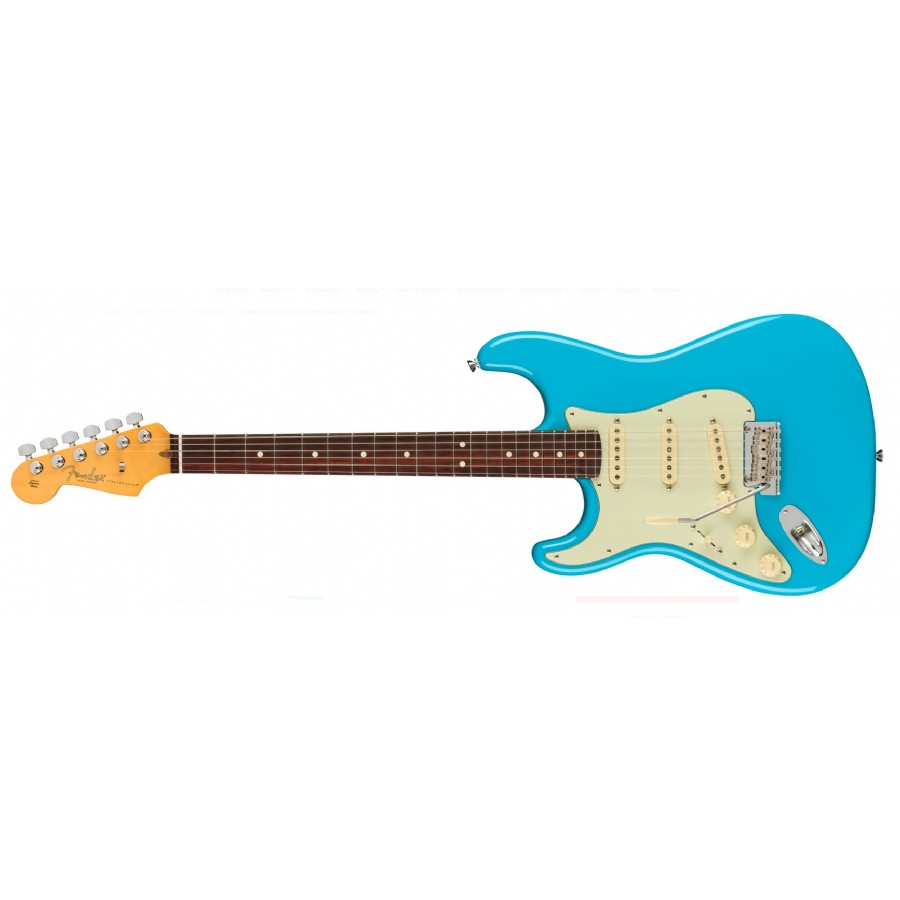 Fender American Professional II Stratocaster Left Handed Miami Blue Solak Elektro Gitar