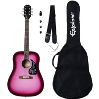 Epiphone Starling Acoustic Guitar Hot Pink Pearl
