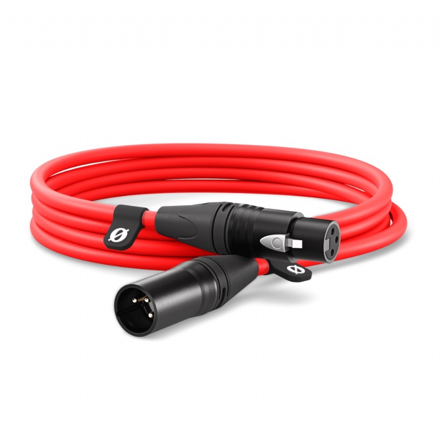 Rode XLR-CABLE Kırmızı Mikrofon Kablosu (3 Metre)