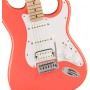 Squier Sonic Stratocaster HSS Tahitian Coral - Maple Elektro Gitar