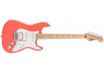 Squier Sonic Stratocaster HSS Tahitian Coral - Maple - Elektro Gitar