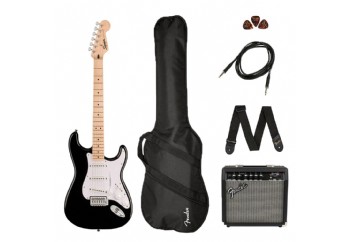 Squier Sonic Stratocaster Pack Black - Elektro Gitar Seti