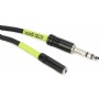Ernie Ball Headphone Extension Cable 1/4 to 3.5mm 20ft - Black Kulaklık Uzatma Kablosu (6 metre)