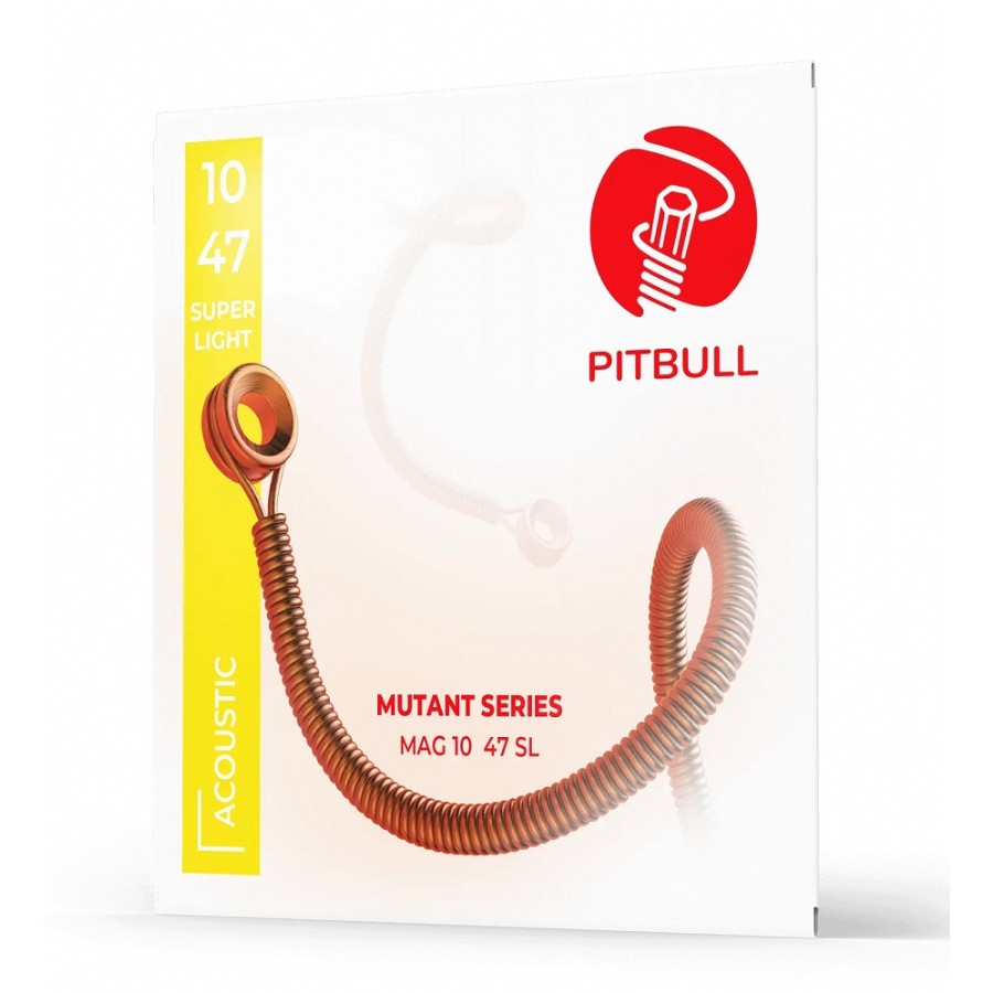 Pitbull Mutant Seri MAG 10-47 SL Takım Tel Akustik Gitar Teli 10-47