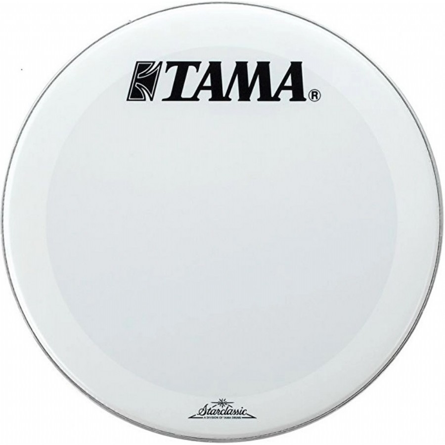 Tama SW22BMTT Smooth White Heads (TAMA & Starclassic Logo) 22 inç Bas Davul Ön Derisi