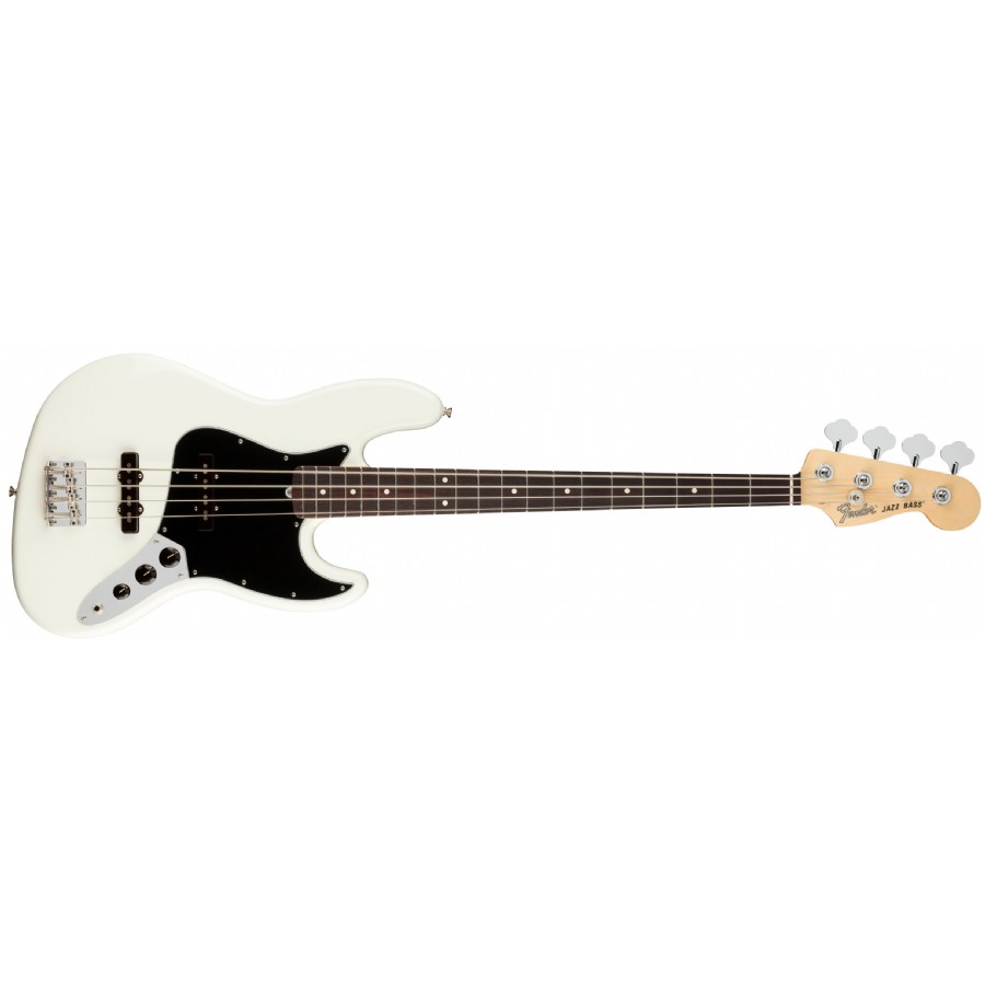 Fender American Performer Jazz Bass Arctic White - Rosewood Bas Gitar