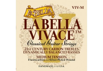 La Bella Vivace Karbon Naylon Medium Tension Takım Tel - Klasik Gitar Teli