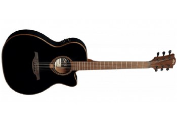 LAG T118ASCE Tramontane Auditorium Slim Cut Black - İnce Kasa Elektro Akustik Gitar