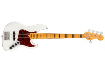 Fender American Ultra Jazz Bass V Arctic Pearl - Maple - 5 Telli Bas Gitar