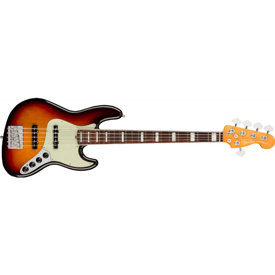 Fender American Ultra Jazz Bass V Ultraburst - Rosewood 5 Telli Bas Gitar