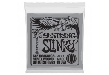 Ernie Ball P02628 Slinky Nickel Wound 9-String Electric Guitar Strings Takım Tel -  9 Telli Elektro Gitar Teli 009-105