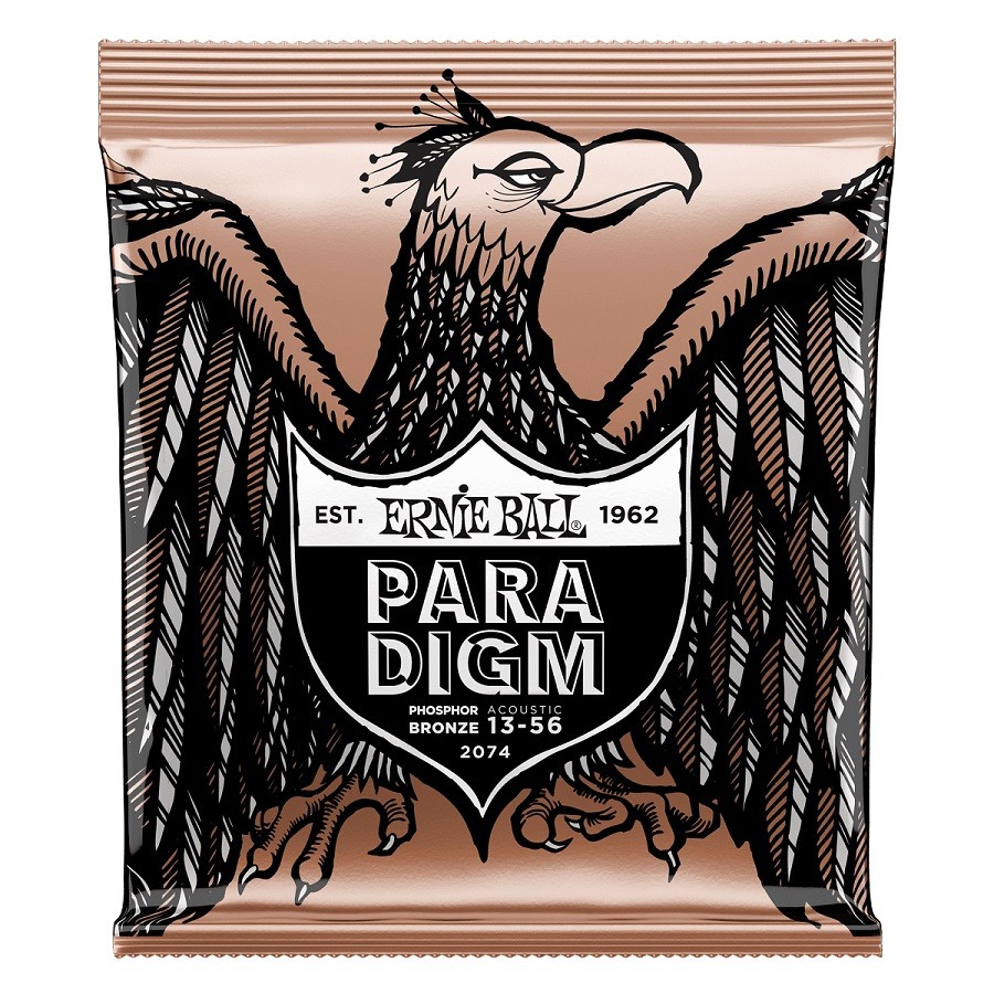 Ernie Ball P02074 Medium Paradigm Phosphor Bronze Takım Tel Akustik Gitar Teli 013-56