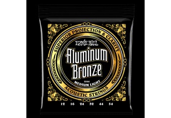 Ernie Ball P02566 Medium Light Aluminum Bronze Takım Tel - Akustik Gitar Teli 012-54