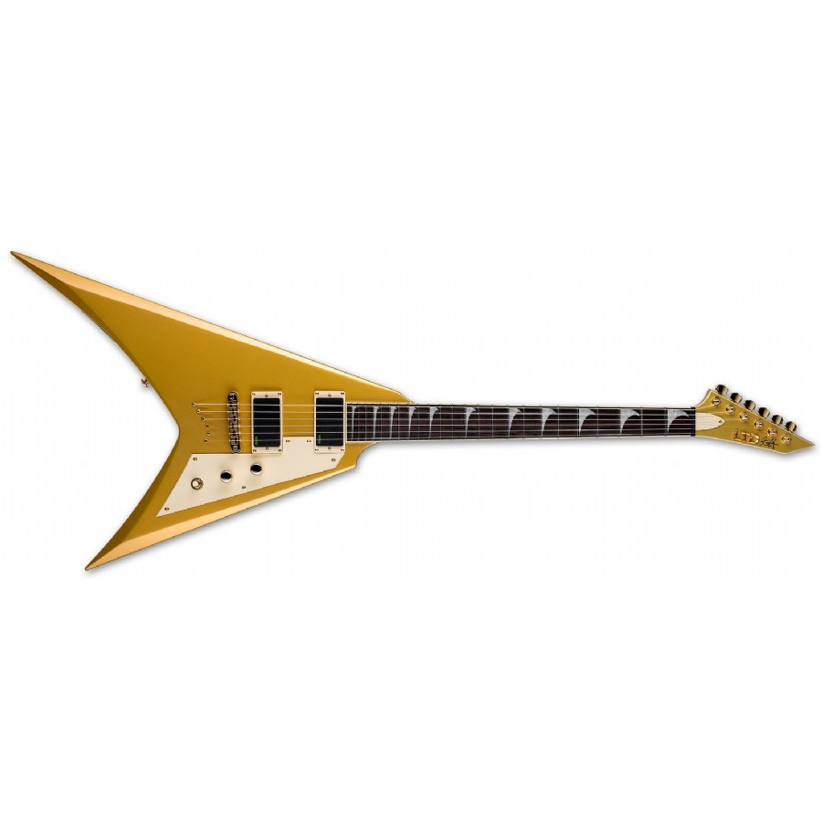 LTD Kirk Hammett Signature KH-V Metalik Gold Elektro Gitar