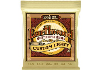 Ernie Ball P02007 Custom Light Earthwood 80/20 Bronze Takım Tel - Akustik Gitar Teli 11.5-54