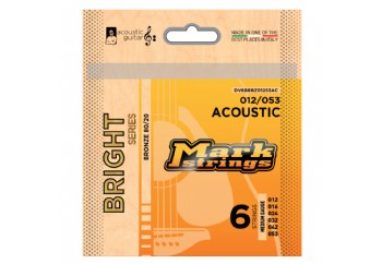 Mark Strings Bright Series Acoustic guitar strings Bronze 80/20 Takım Tel - Akustik Gitar Teli 012-053