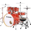 Donner DDS-520 Full Size Acoustic Drum Kit 5-Piece Kırmızı