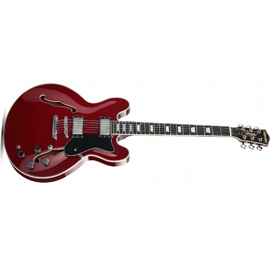 Donner DJP-1000 Semi-Hollow Kırmızı Elektro Gitar