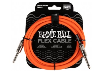 Ernie Ball P06416 - Flex Enstrüman Kablosu 3 metre - Turuncu