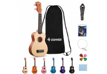 Donner DUS-10 Natural -  Soprano Ukulele